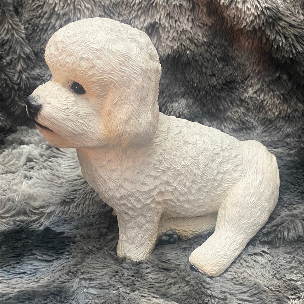 Sandicast White Dog Figurine - Picture 13 of 16